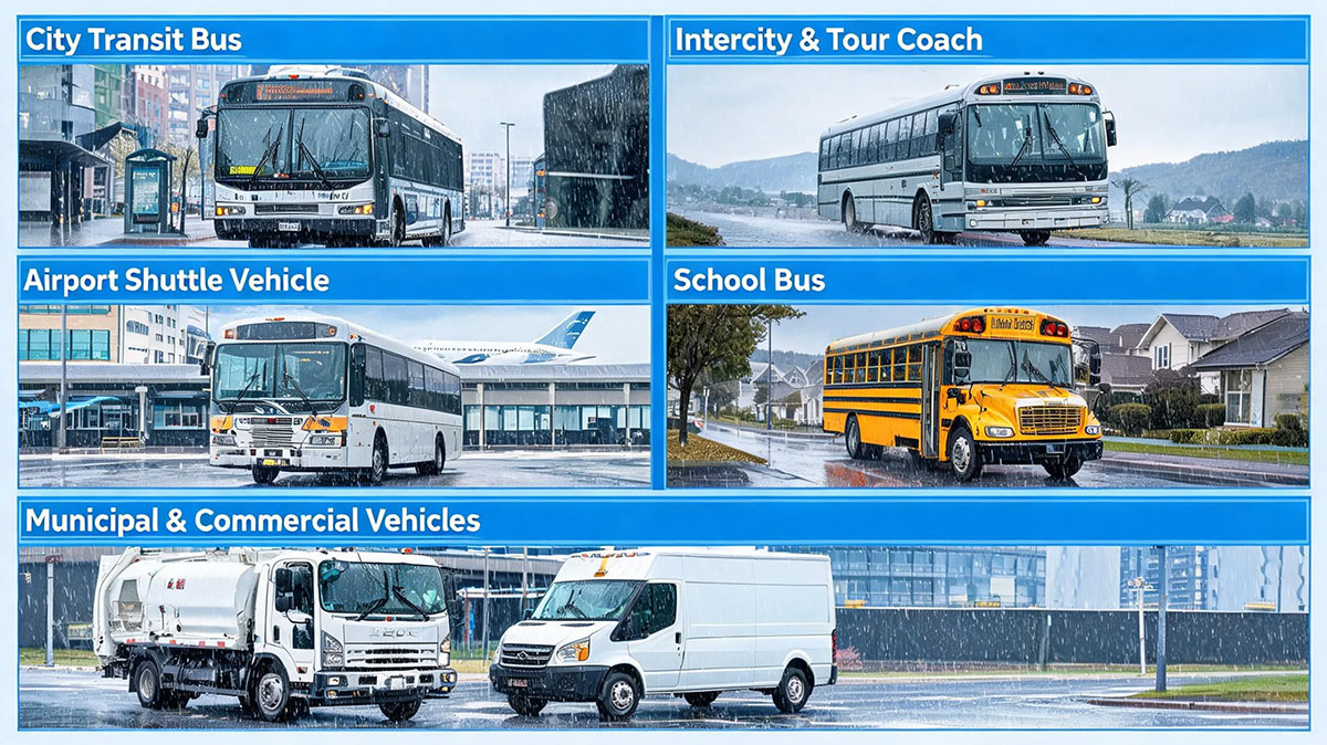 D004B Bus Wipers Application Scenarios