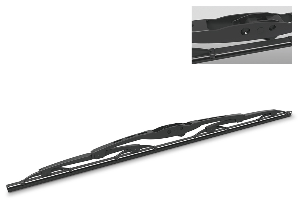 Graphite-coated natural rubber edge from Totem wiper blade manufacturer