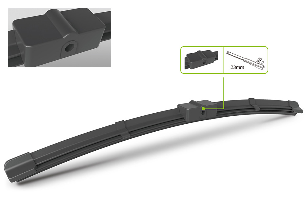 rubber compound and graphite coating from OEM windshield wiper manufacturer Totem