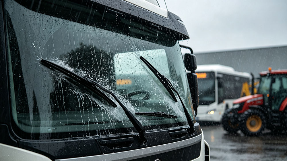 Heavy duty windshield wipers for trucks buses agricultural machinery and construction vehicles