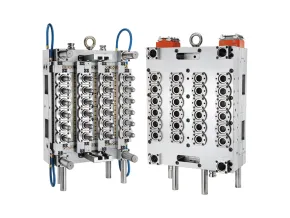 PET-Vorformling mit 24 Kavit&auml;ten f&uuml;r L&ouml;sungen zur Herstellung von Flaschen in Lebensmittelqualit&auml;t