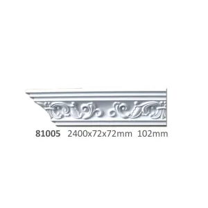 WLX Building Material Wall Decorative High Density PU Cornice Foam Crown Molding