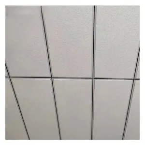 WLX 12Mm High Nrc Ceiling Tiles 600 X 1200 Tegular Edge Acoustic Mineral Fiber Drop Black Ceiling Tiles