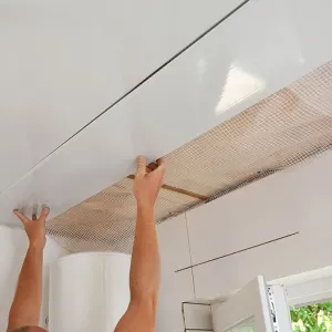 WLX Decoration Plastic Pvc Gloss Ceiling Board Lambri Plafon Cielo Raso Pvc En China Ceiling Panel for Home