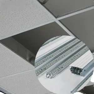 WLX Custom T24 Modern Design Ceiling Tile Grid T Bar Suspended False Ceiling Components