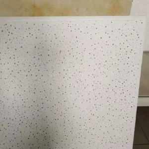 WLX Suspended Acoustic Ceiling Panels Azulejos De Techo Mineral Wool Fibre Board Drop Black Ceiling Tiles