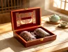 6-Year Aged Huazhou Juhong Slices (Double Transparent Jar, Hollow-Carved Wood Gift Box)