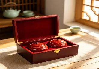 12-Year Aged Huazhou Juhong Slice(Wooden Gift Box with Ceramic)