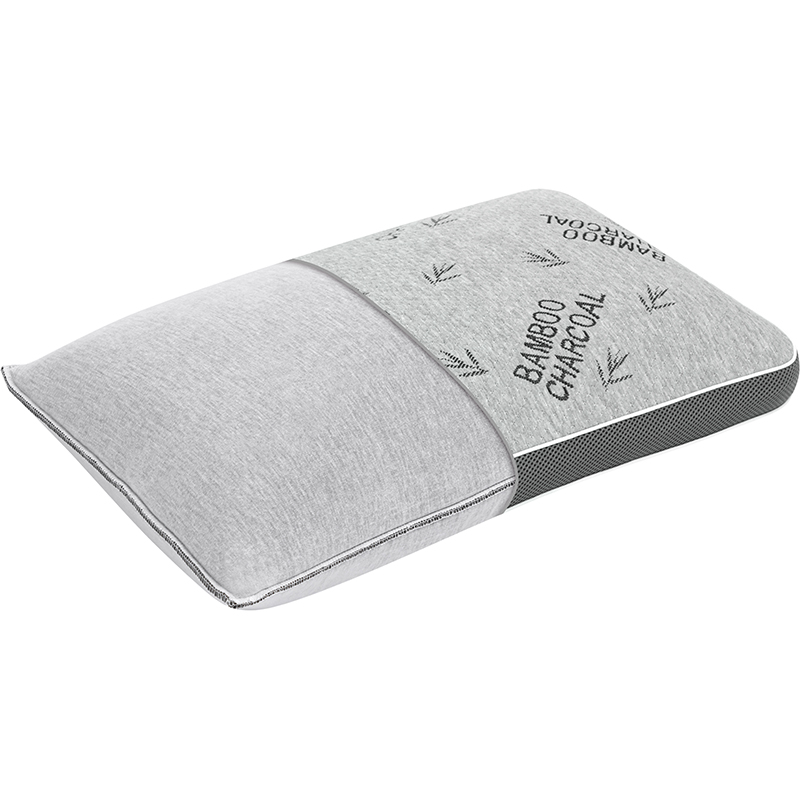 2506-2 Shredded Memory Foam Pillow Infused with Bamboo Charcoal (Pack of 2)