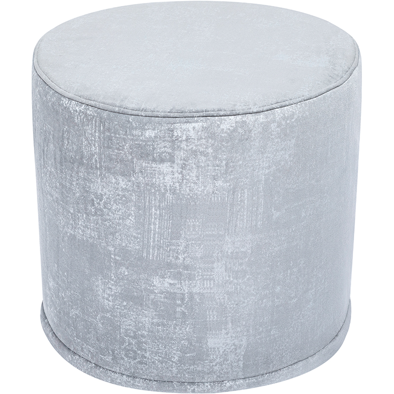 2540-1 Memory Foam Round Ottoman Bench - Classic Velour Series