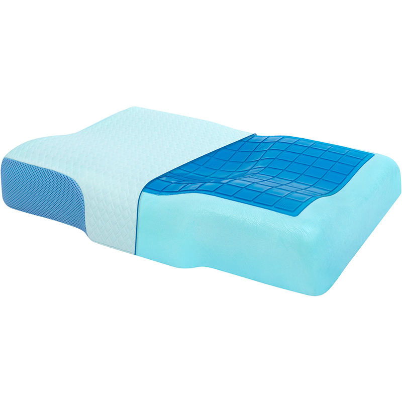 2508-2 Upgraded Cervical Memory Foam Pillow with Cooling Gel Pad