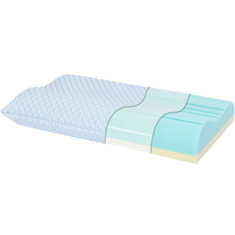 2609 Adjustable Contour Pillow with Cooling-Gel-Infused Memory Foam