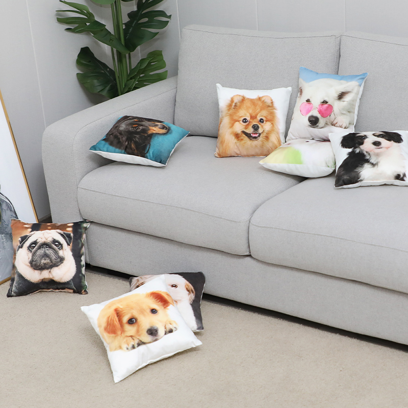 2637 Kids Cute Pet Throw Pillow with 3D Printing