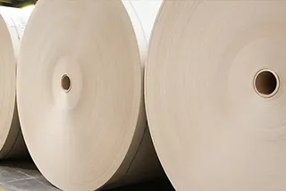 Large paper rolls used for paper packaging production