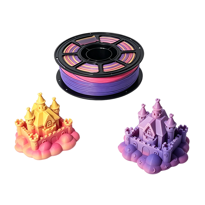 Rainbow PLA Filament（Gradient Color）