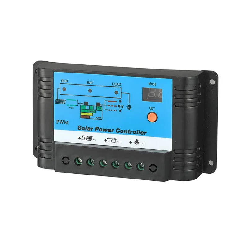 PWM-PTL 10A 12V/24V Solar Charge Controller for Lithium Batteries