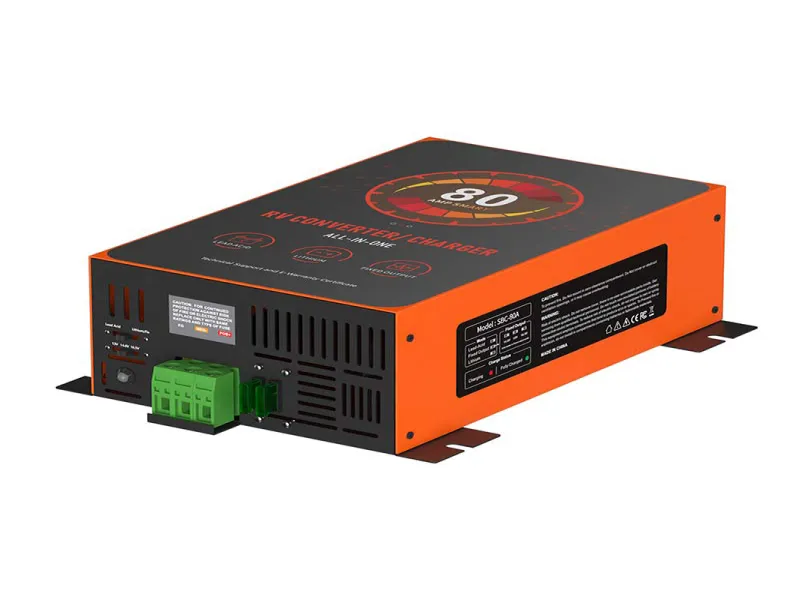 PTBC 80A AC to DC RV Converter Battery Charger for Camper Trailer Power System