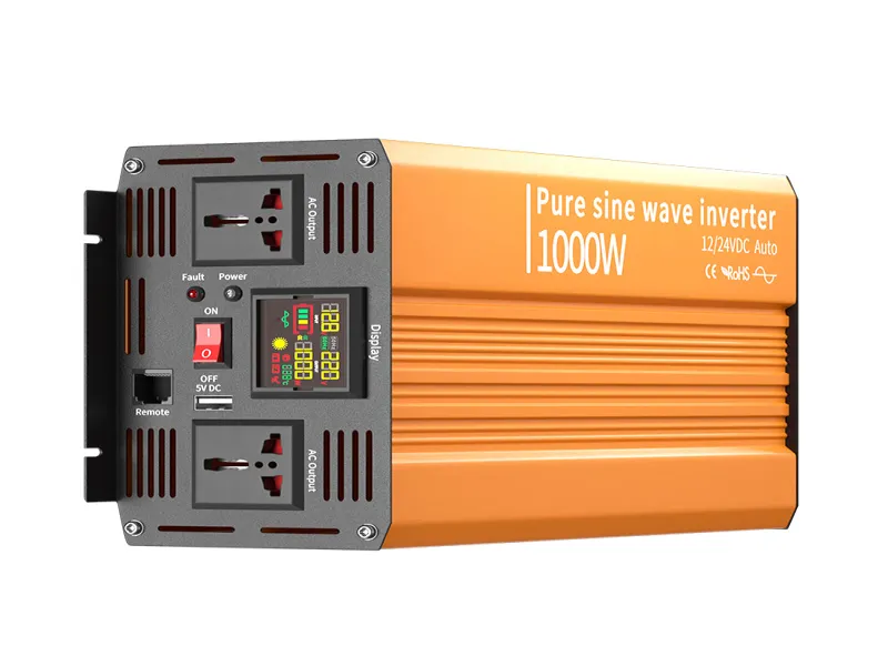 PTGPI 1000W Auto-Sensing 12V 24V DC Power Inverter
