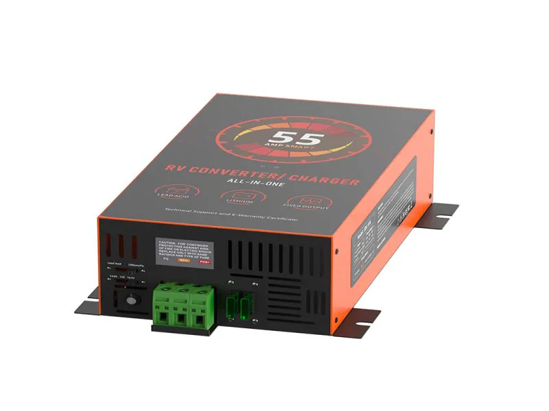 PTBC 55A AC to DC RV Converter Battery Charger for Camper Trailer Power System