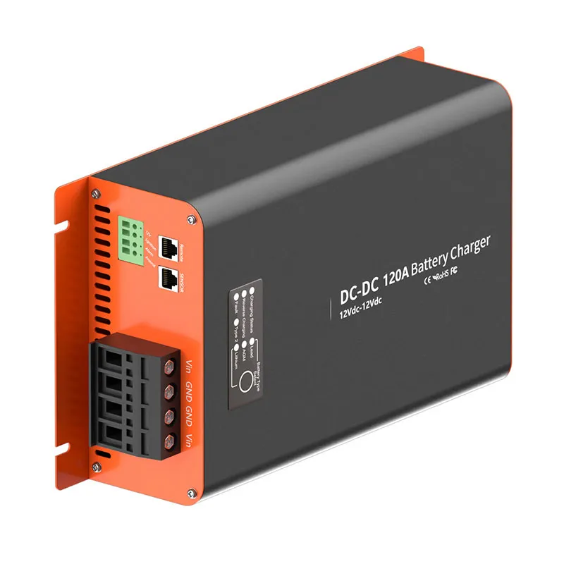 PTDC 12V 120A DC-DC Dual Battery Charger 12V to 12V On-Board Battery Charger for RV, Truck & Off-Grid Systems