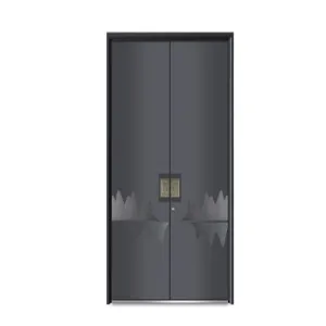 Carved aluminum door