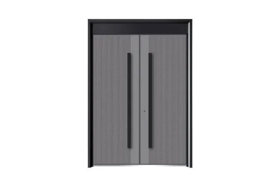 Carved aluminum door