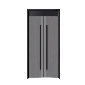 Carved aluminum door