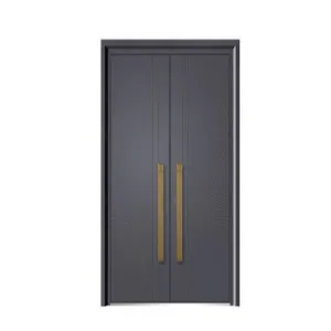 Carved aluminum door