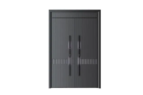 Carved aluminum door