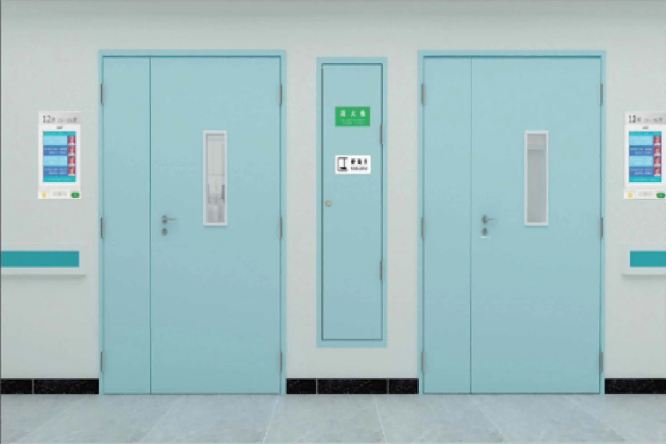 Steel Security Door with Flap