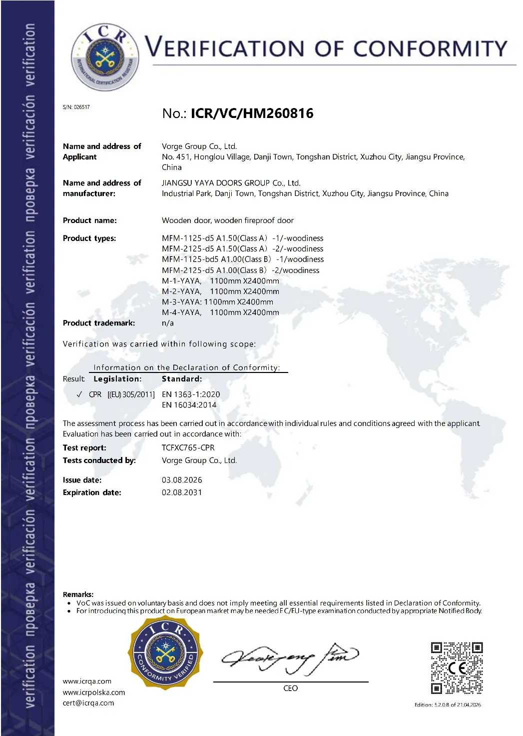 CE Certification