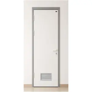 Steel bathroom door 