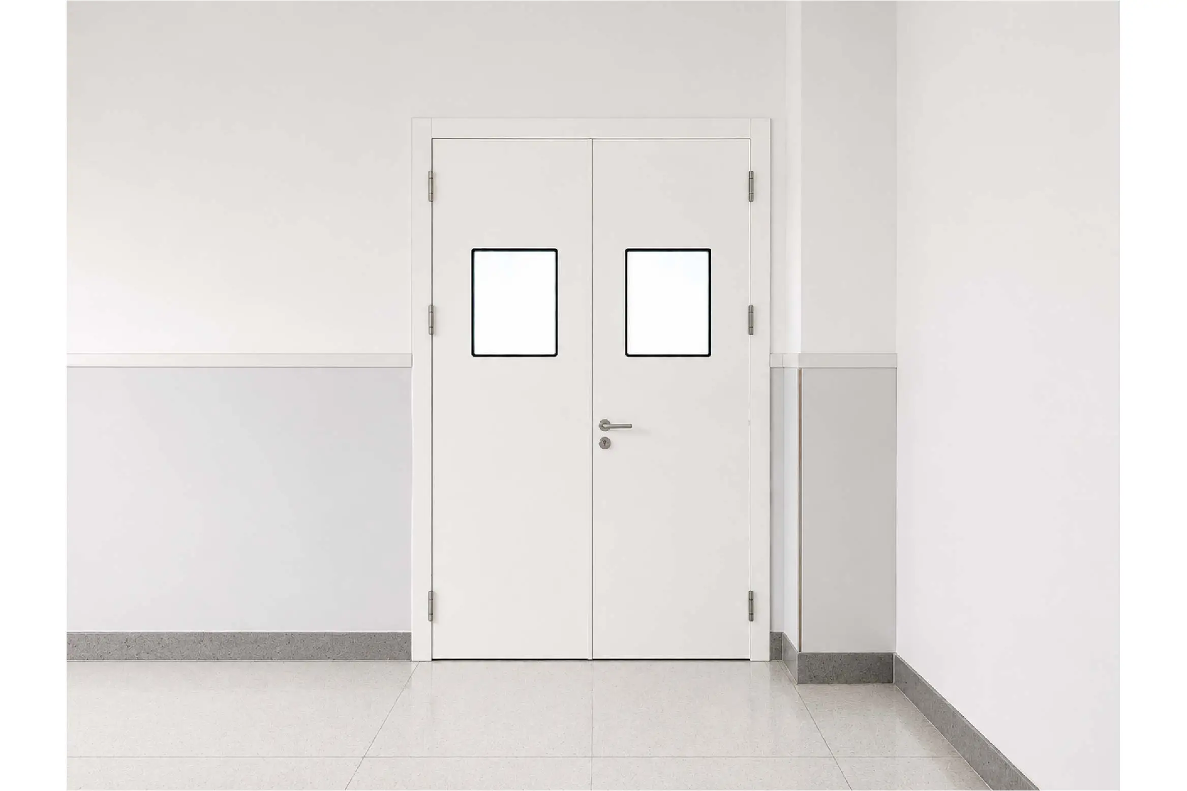 Steel double-door 