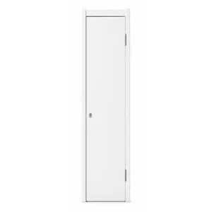Single-leaf fire door for tube well