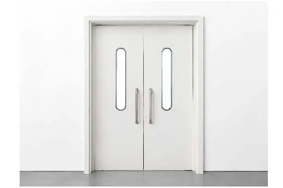 Steel double-door 