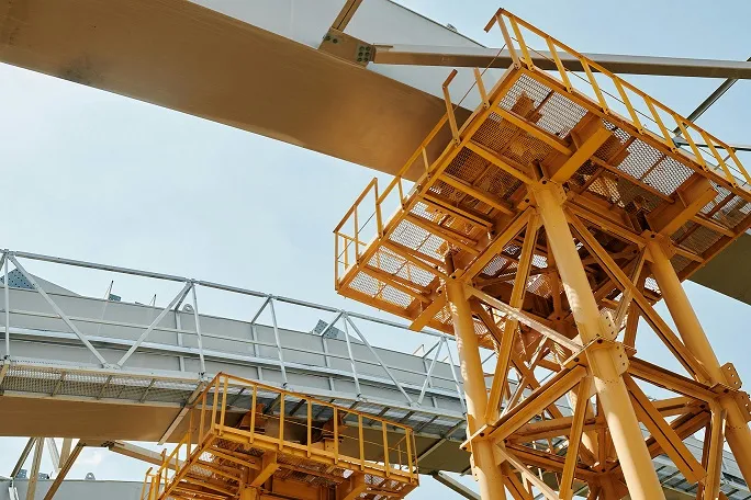UWB Worker Safety System for Building Materials Plants