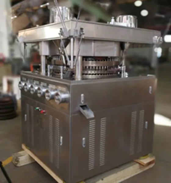 High-capacity rotary tablet press