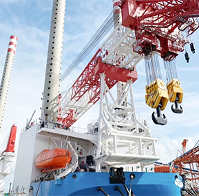Haixi  1200t  Vessel crane  equipped  with WTAU  WTL-A700 LMI safe  load indicator system