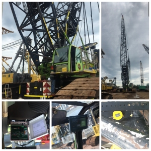 600t  TEREX DEMAG CC2800 crawler crane safety and monitoring system
