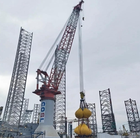 Weite assists 800t crane LMI system installation for offshore wind power project