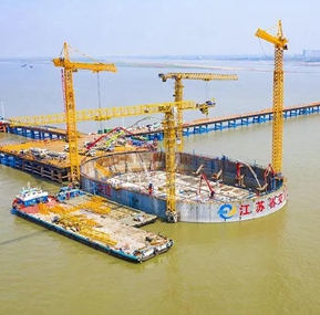 Weite Crane Safety Monitoring System once again accompanied the construction of Changtai Yangtze River Bridge