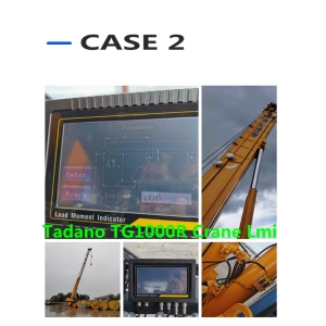 rated capacity indicator system with hydraulic pressure load sensor for hydraulic mobile crane