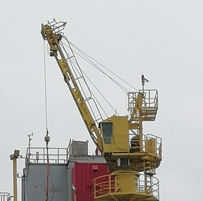 Offshore Platform BMC 2250-50T Offshore Crane Chose WT-W650V3 Crane Lmi system to monitoring the crane safety.
