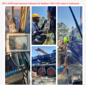 New comer installation case：WTL-A700 load moment indicator for liebherr LTM 1120 crane in Indonesia