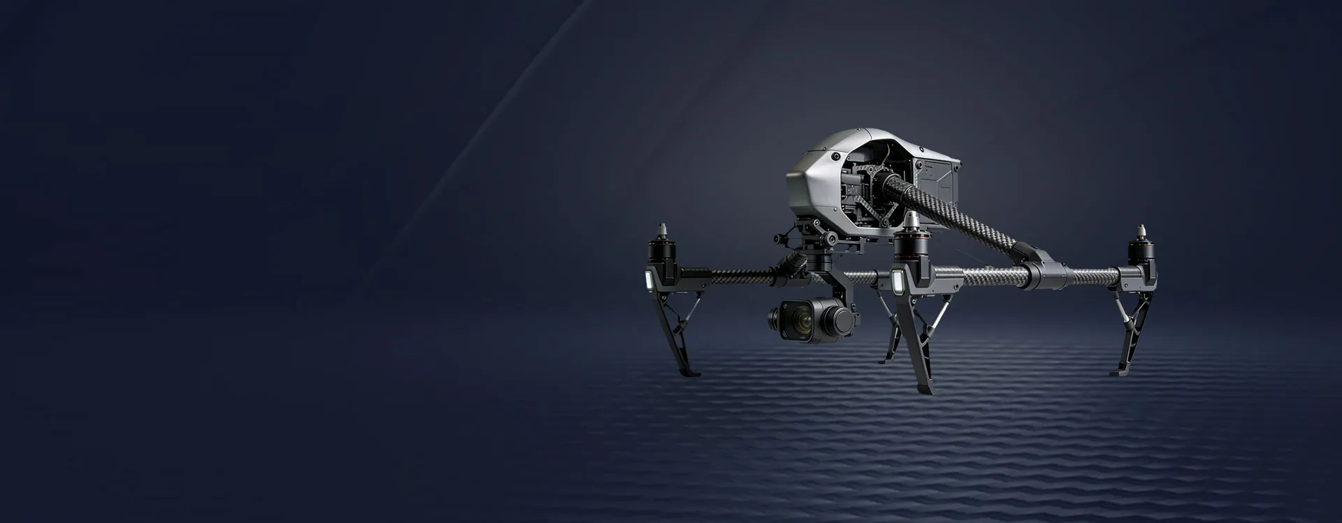 Carbon fiber drone rack