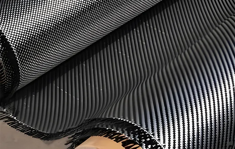 Carbon fiber woven fabric