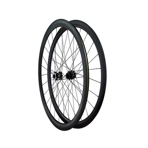 Carbon fiber bicycle wheelset