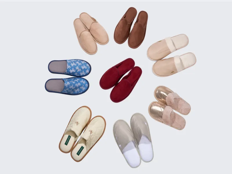 Upscale Resort Villa Linen Spa Slippers