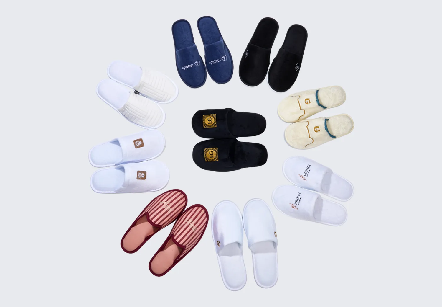 Luxury Five-Star Guest Room Disposable Slippers