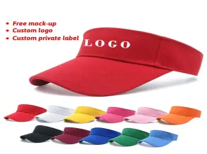 Wholesale Design Sun Sports Cycling Cotton Plain Top Empty Hat Outdoor Tennis Golf Adjustable Sun Visors Cap